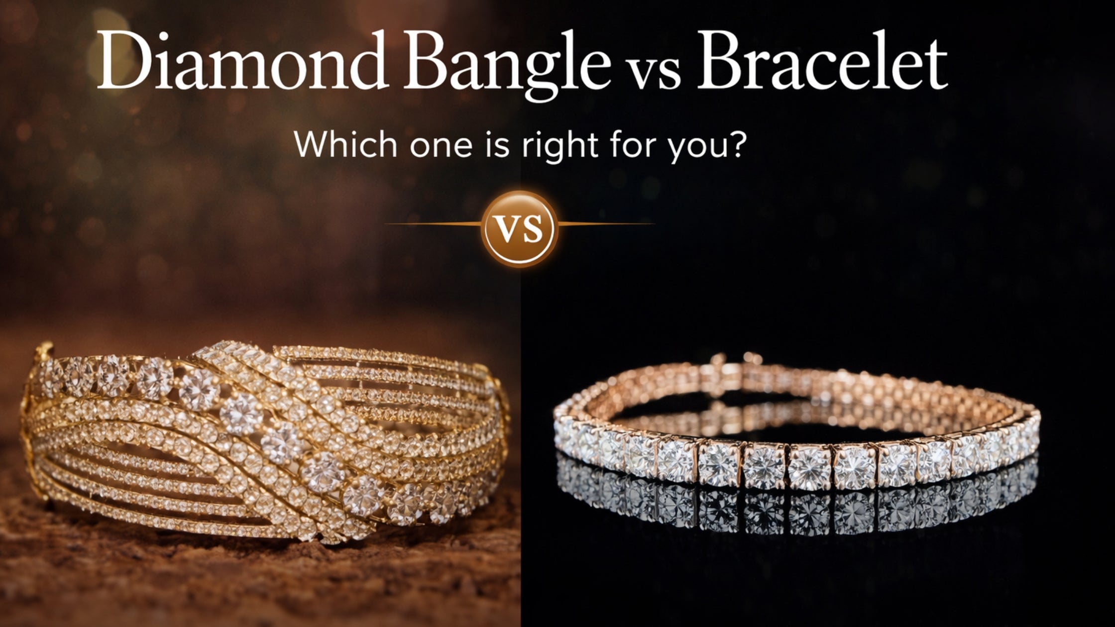Diamond Bangle vs Bracele