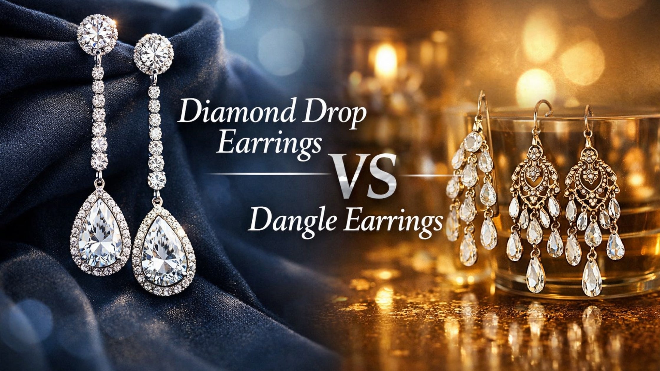 Diamond Drop Earrings vs Dangle Earrings: