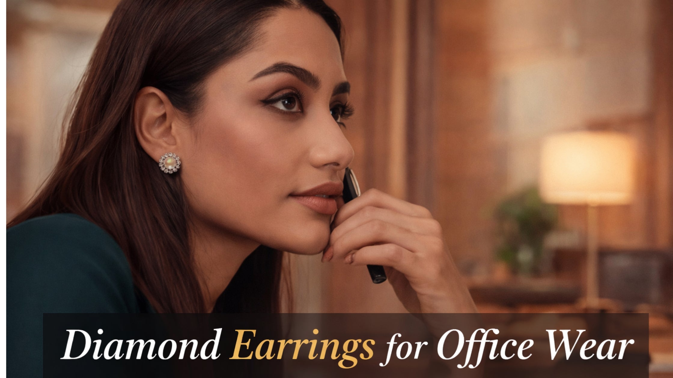 Diamond Earrings for Office Wear
