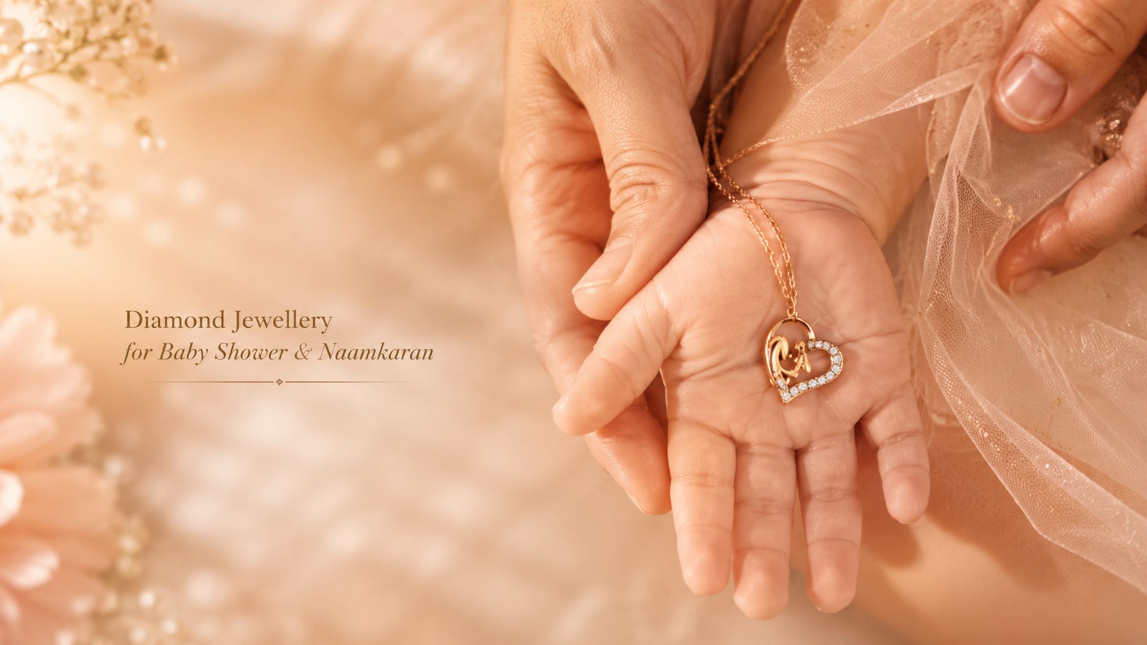 Diamond Jewellery for Baby Shower and Naamkaran Gifting