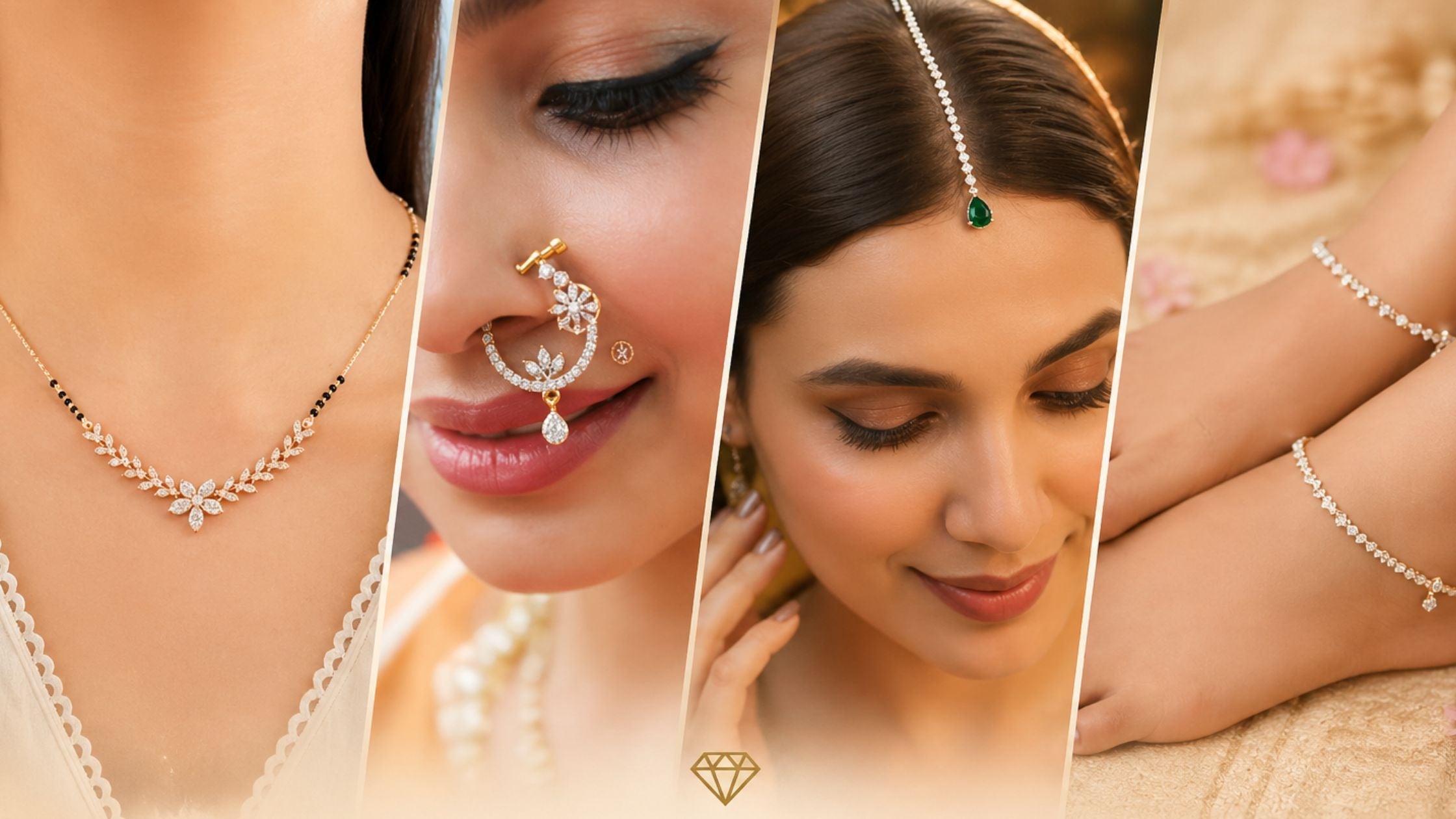 Diamond Mangalsutra, Nath, Maang Tikka and Payal: The Complete Traditional Diamond Jewellery Guide India 2026