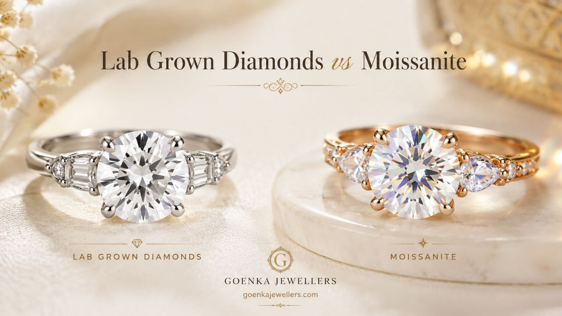 Lab Grown Diamond vs Moissanite