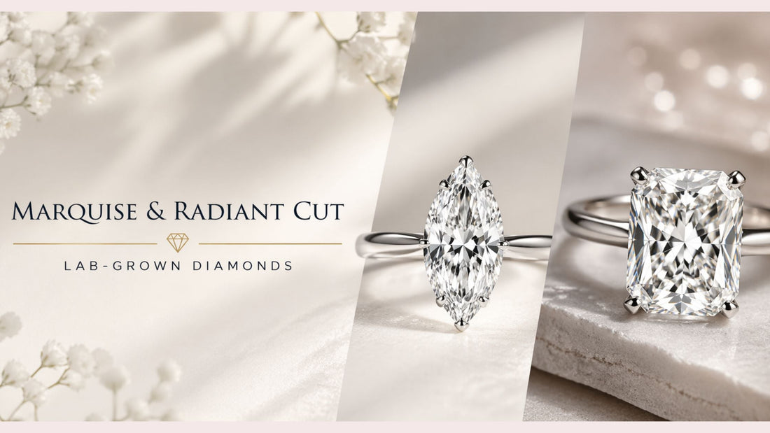 Marquise and Radiant Cut Lab-Grown Diamond