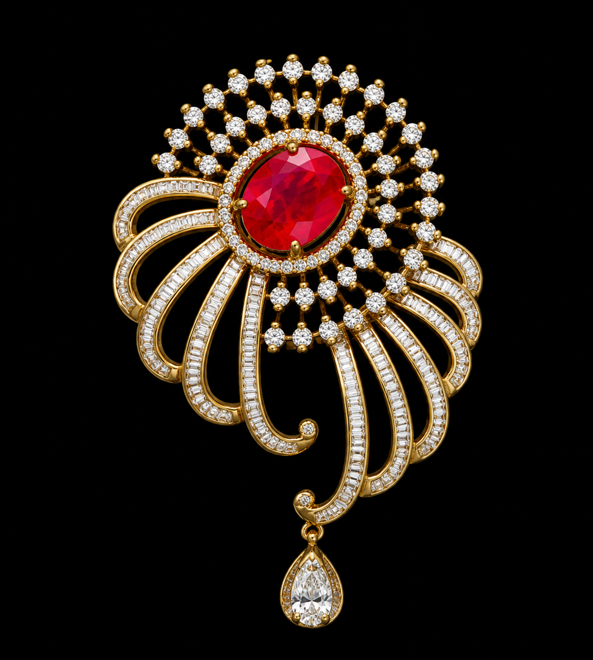 12.13Ct of Locket With the Purity of 18K