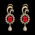 6.95Ct of Earring with the Purity of 18K