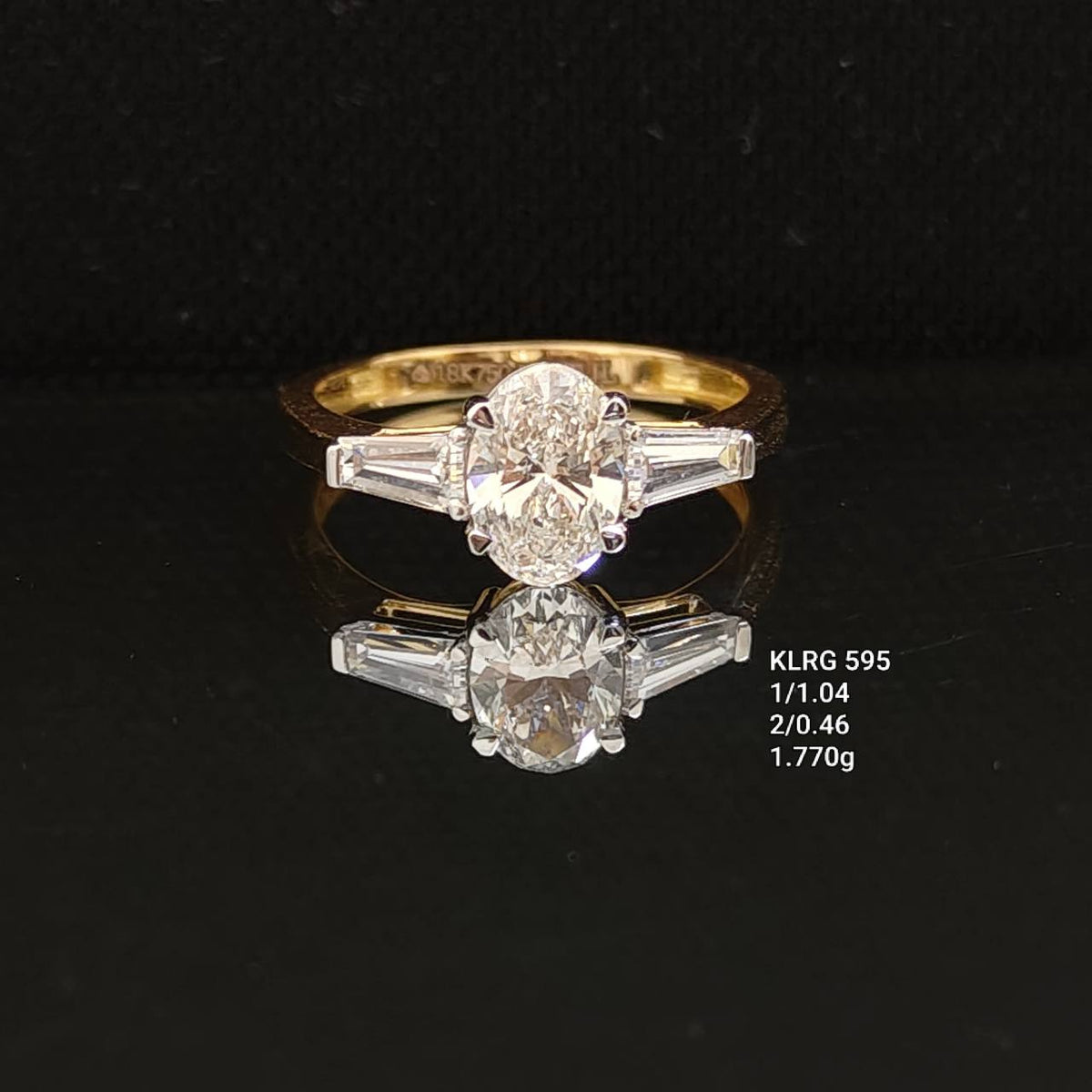 1.5Ct of Ring with the Purity of 18K