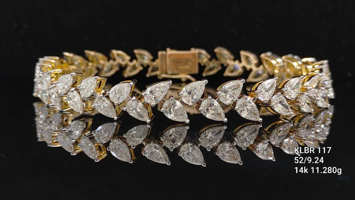 9.24Ct of Bracelet with the Purity of 14K