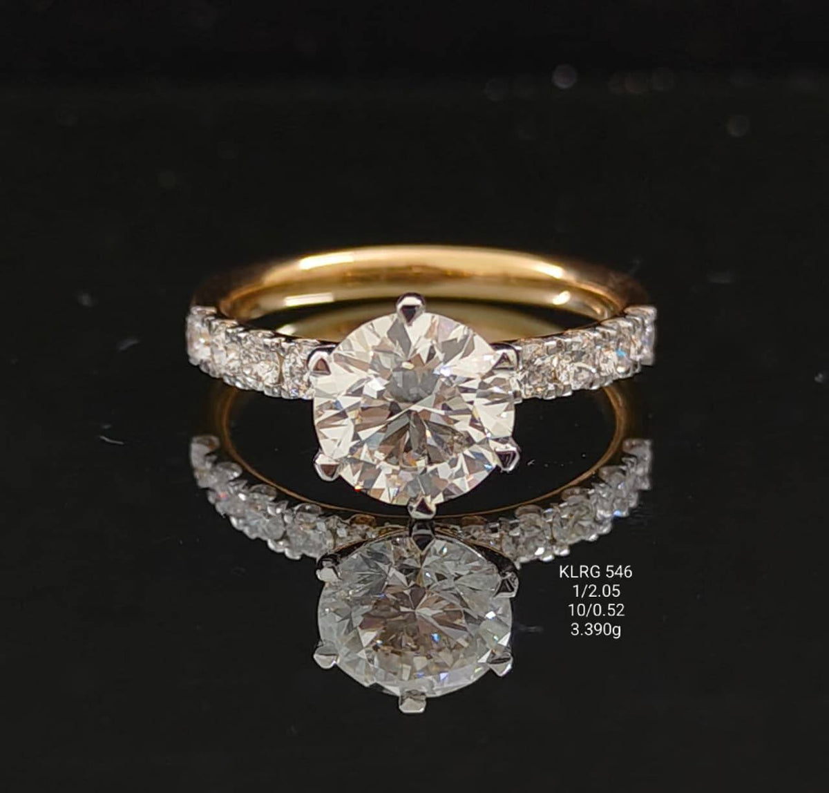 2.57Ct of Ring with the Purity of 18K