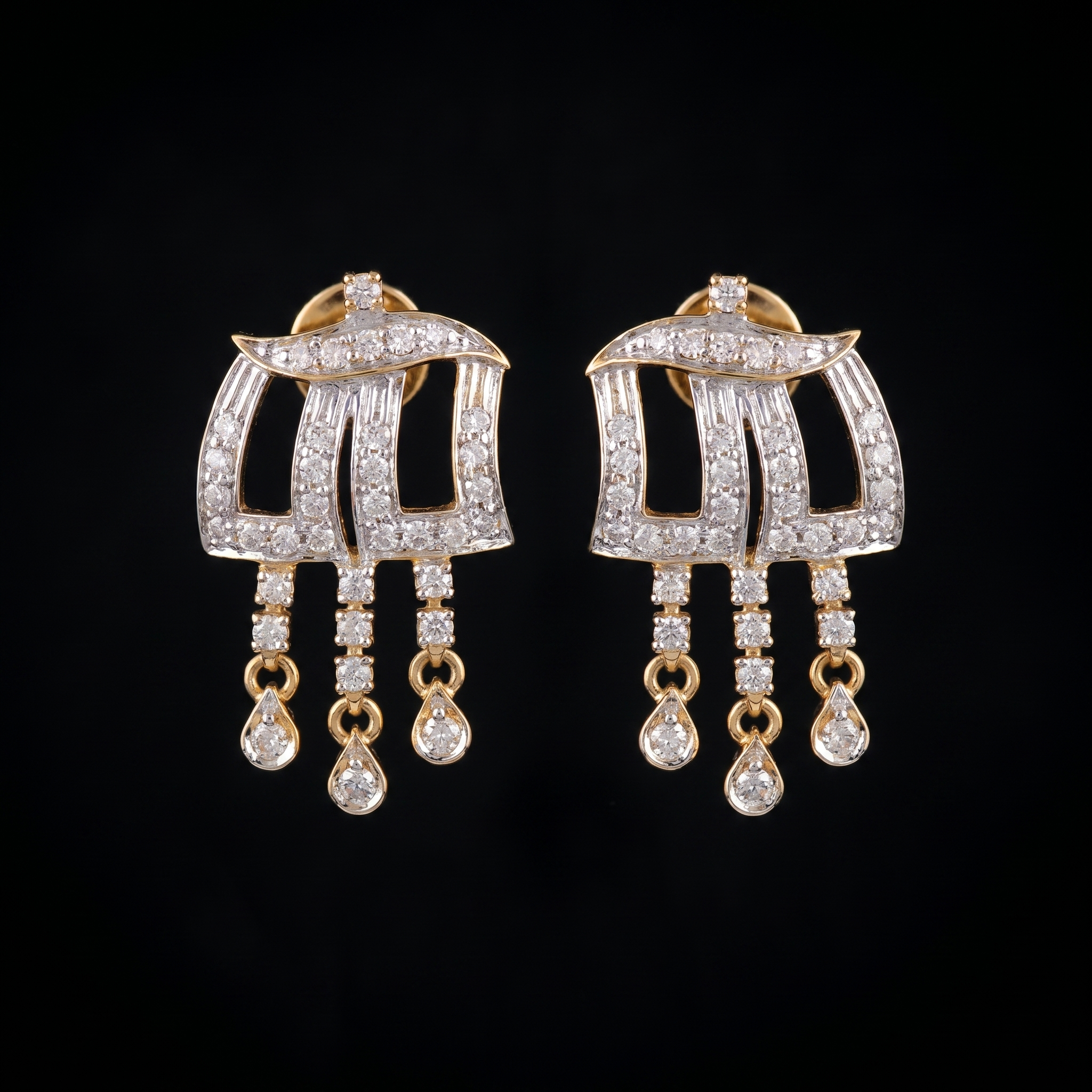1Ct of Earring With The Purity of 18K