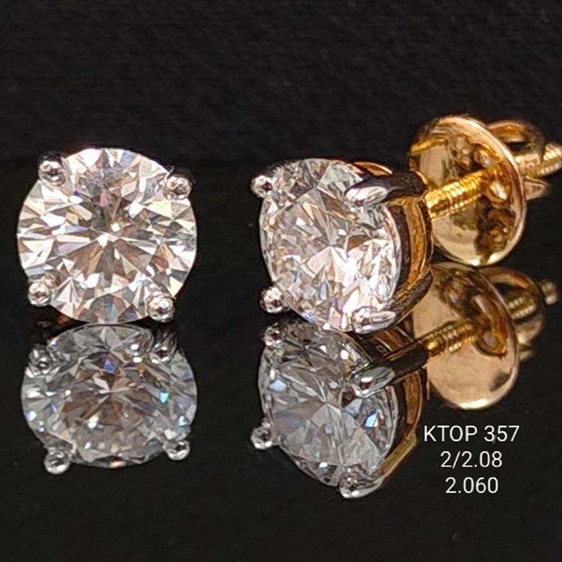 2.08 Ct of TOPS of Small Round Shaped Diamonds  18K