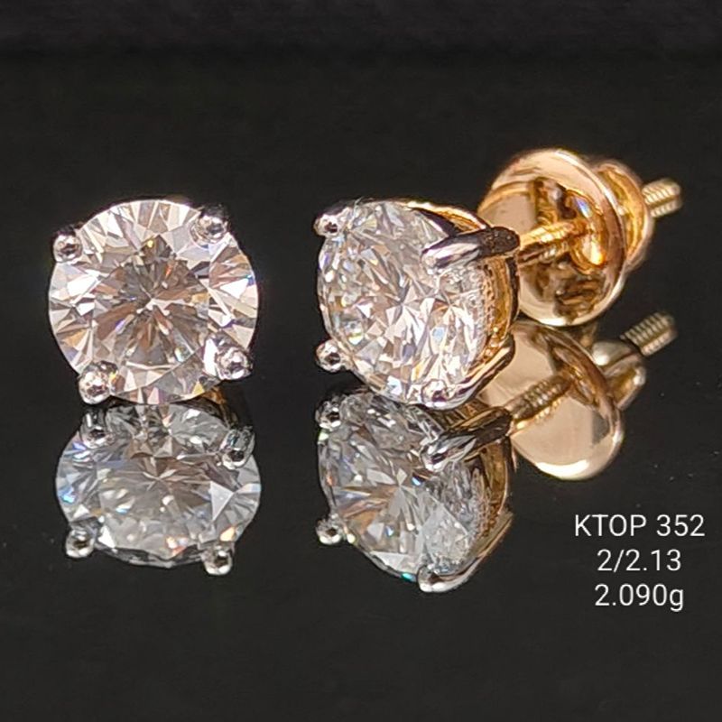 2.13 Ct of TOPS of Small Round Shaped Diamonds  18K