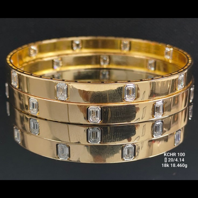 4.14 Small Round Diamonds Churi set of 2 18K