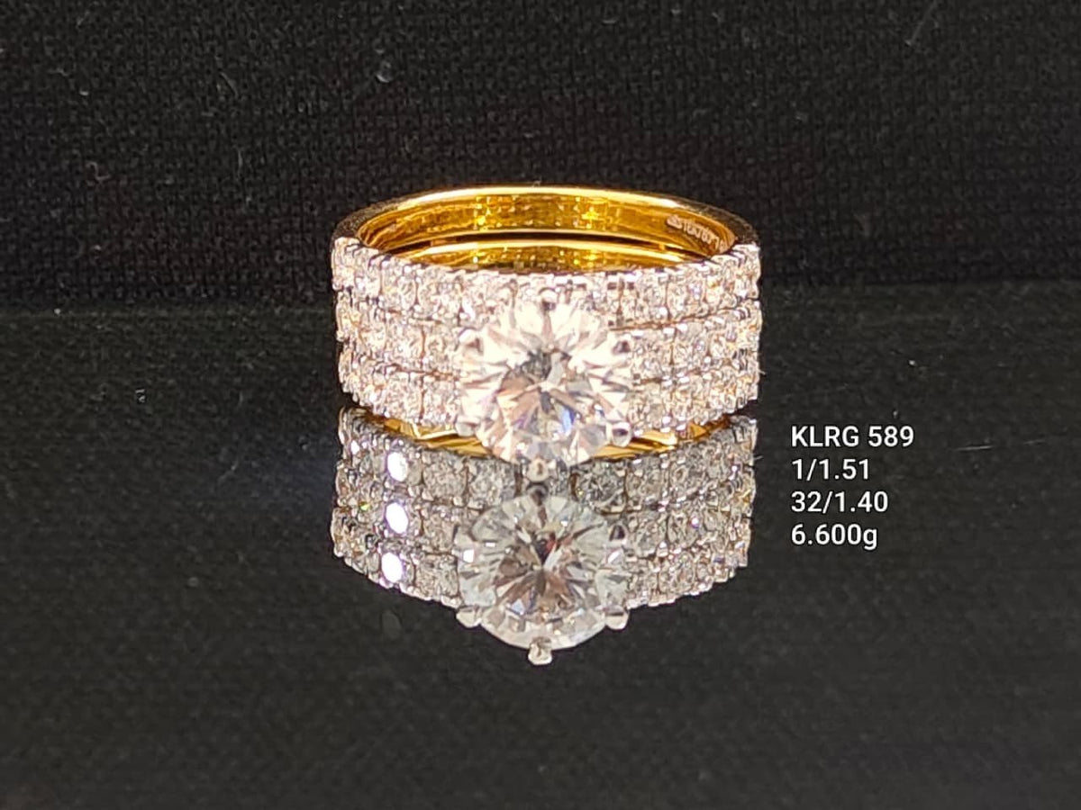 2.91Ct of Ring with the Purity of 18K