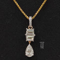 2.49 Ct of LOCKET of Solitaire Paan Shaped Diamond  18K
