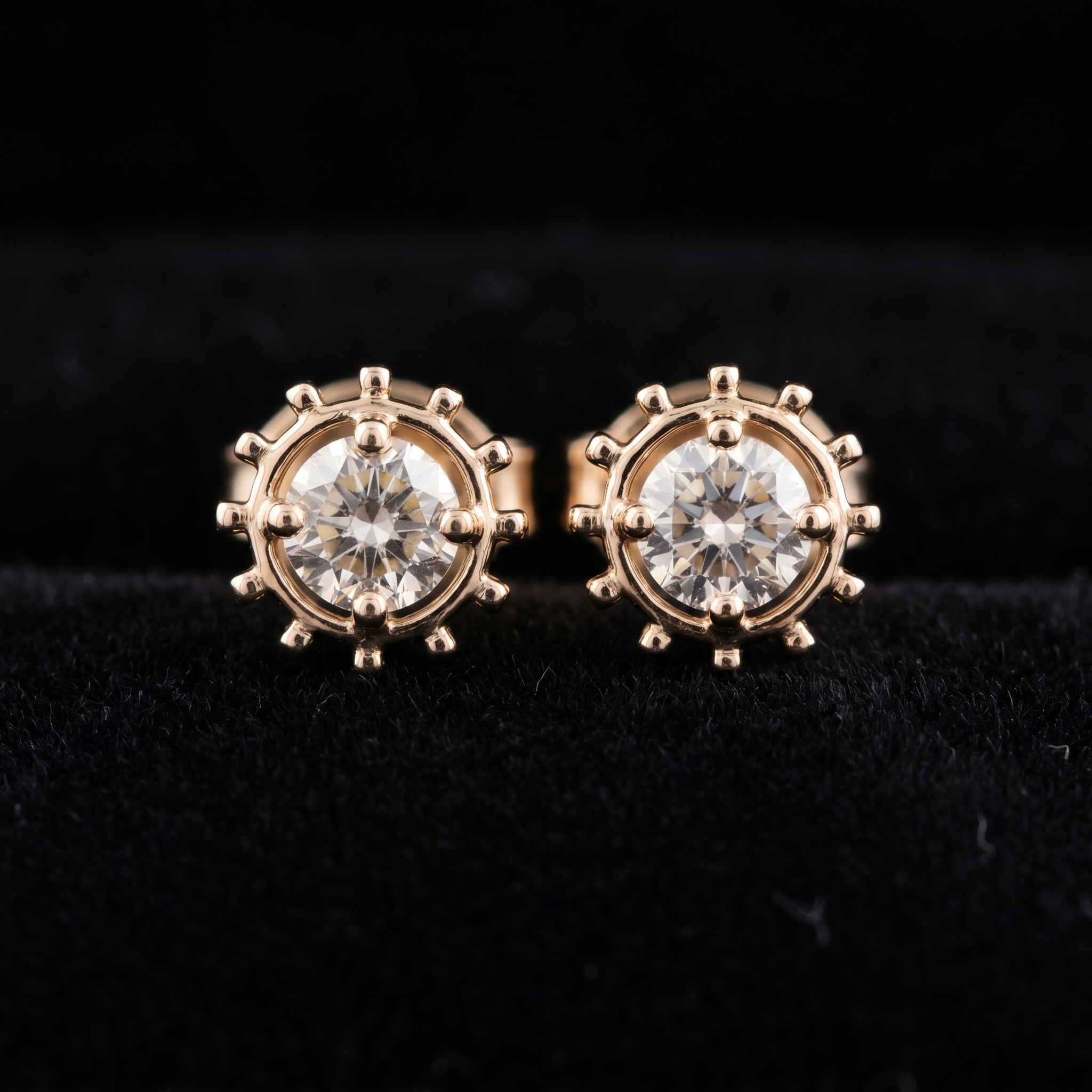 2Ct of Earring With The Purity of 18K