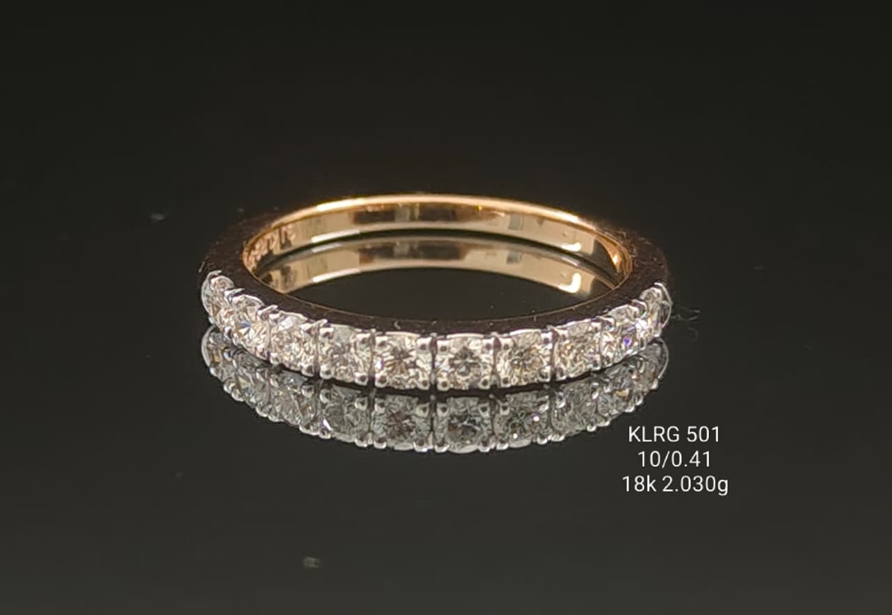 0.41 Ct of Ring with the Purity of 18K