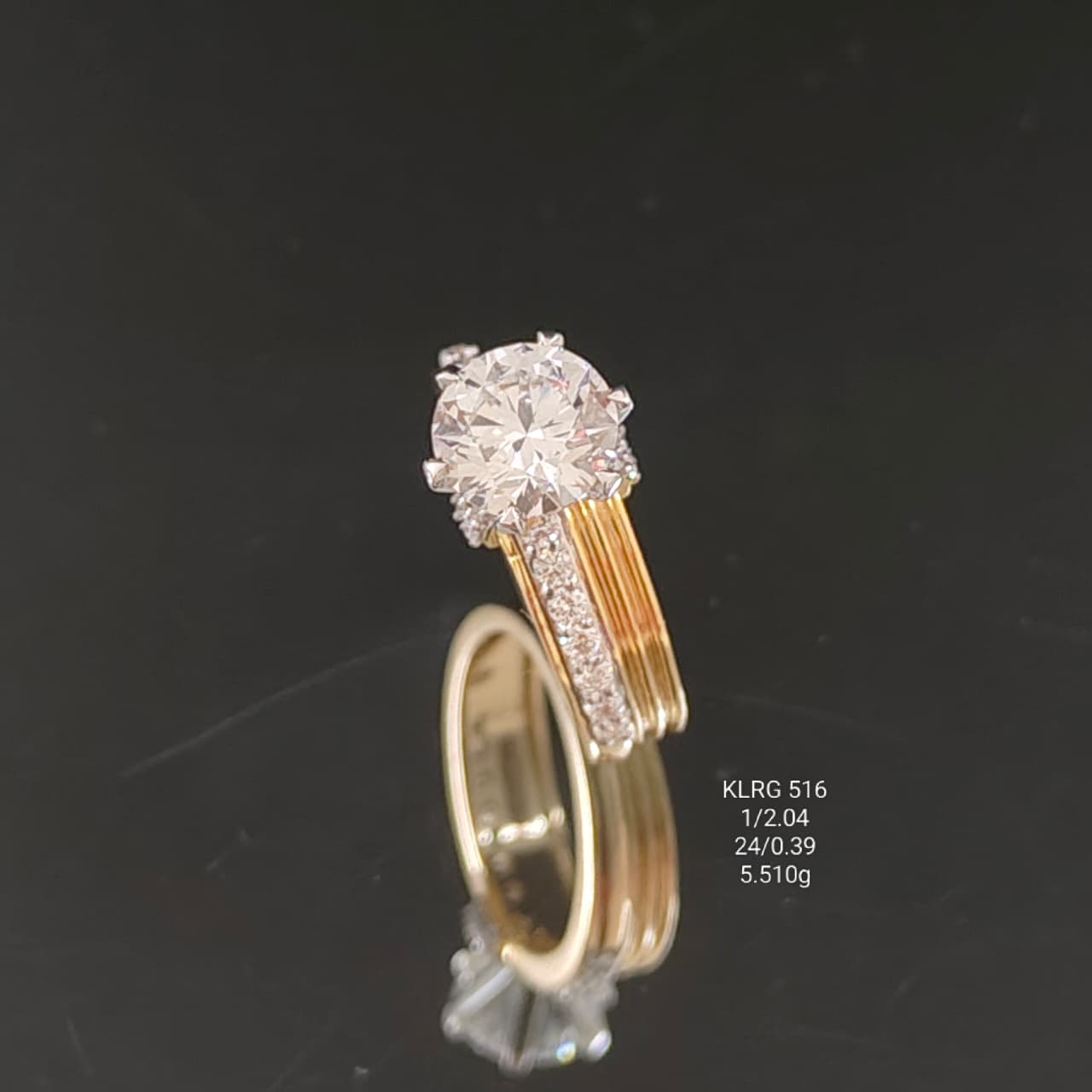2.430Ct of Ring With The Purity of 18K
