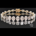12.52 Ct of BRACELET of Fancy  Shaped Diamonds 18K