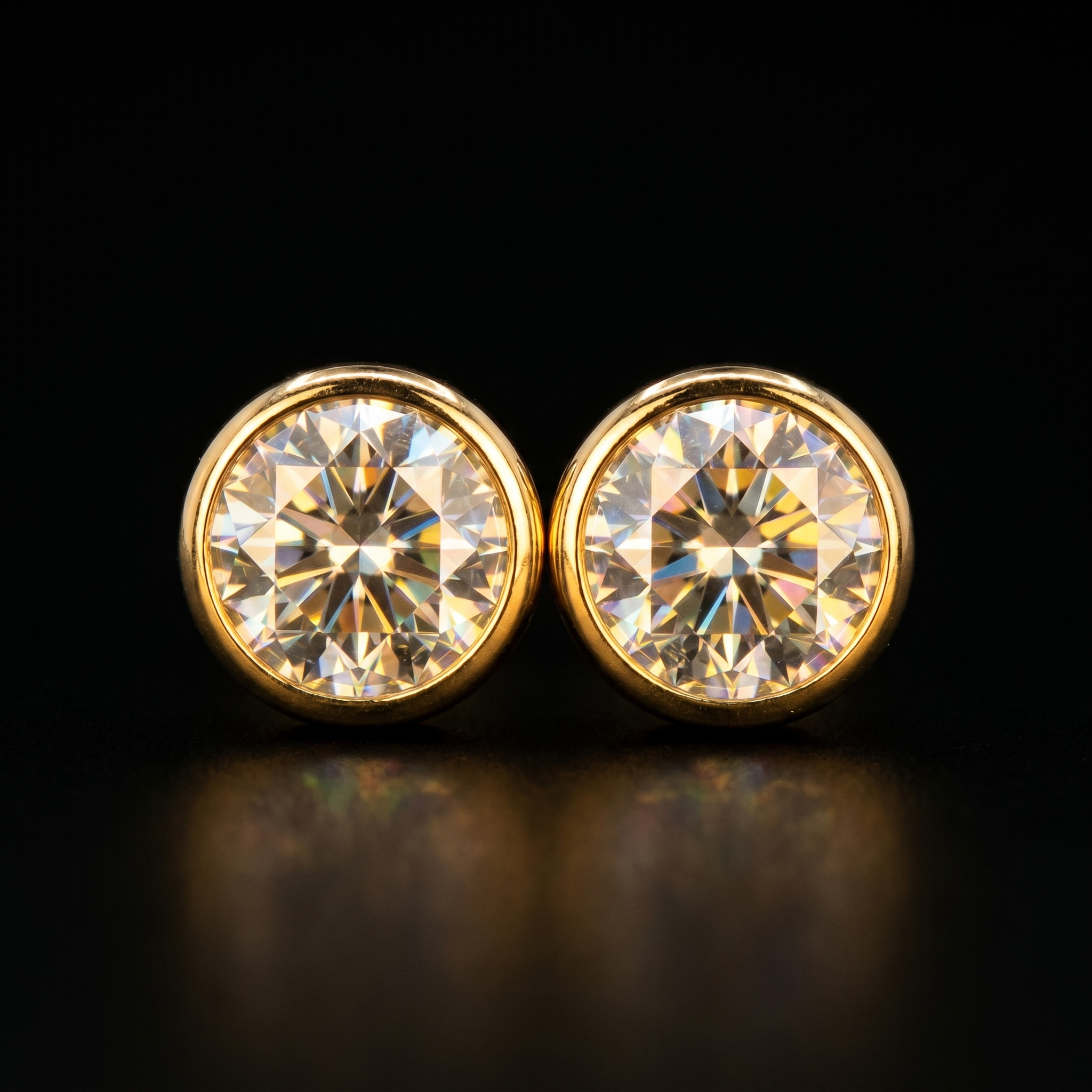 3Ct of Earring With The Purity of 18K