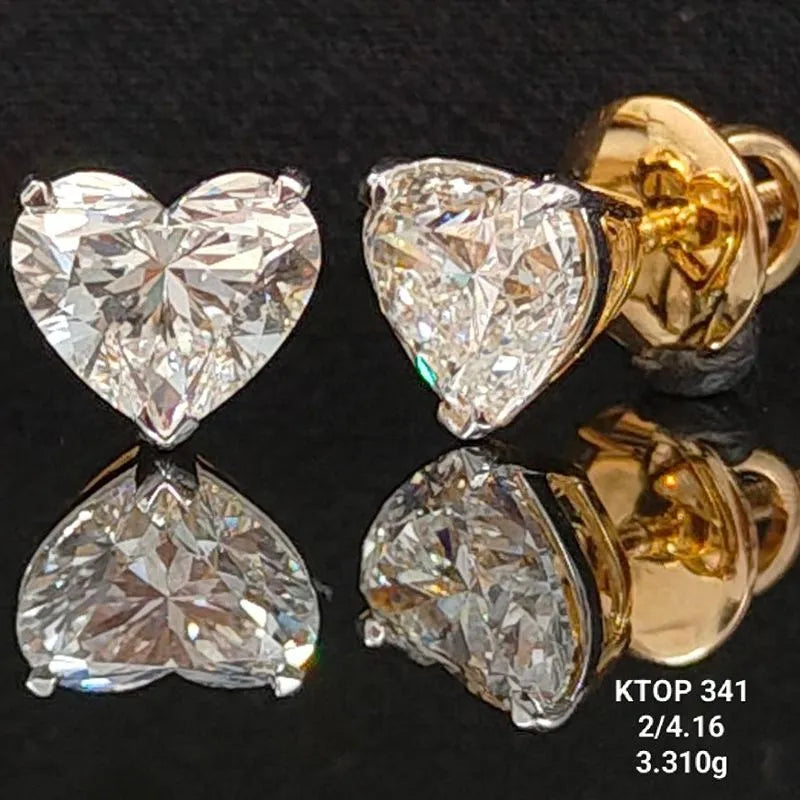 4.16 Ct of TOPS of Solitaire Heart Shaped Diamond  18K
