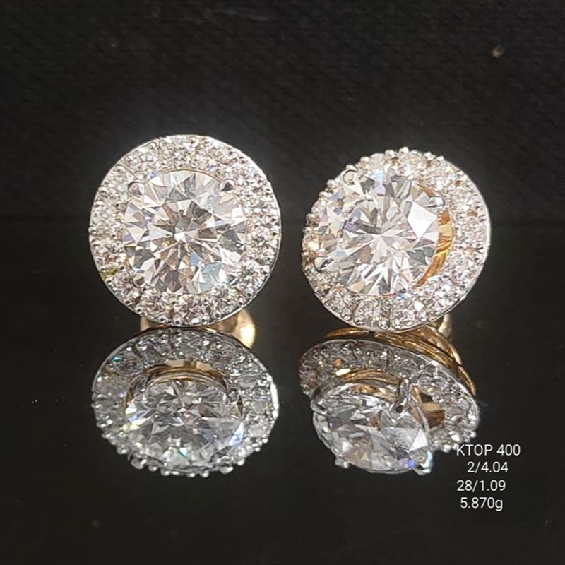 5.13Ct Earings18k