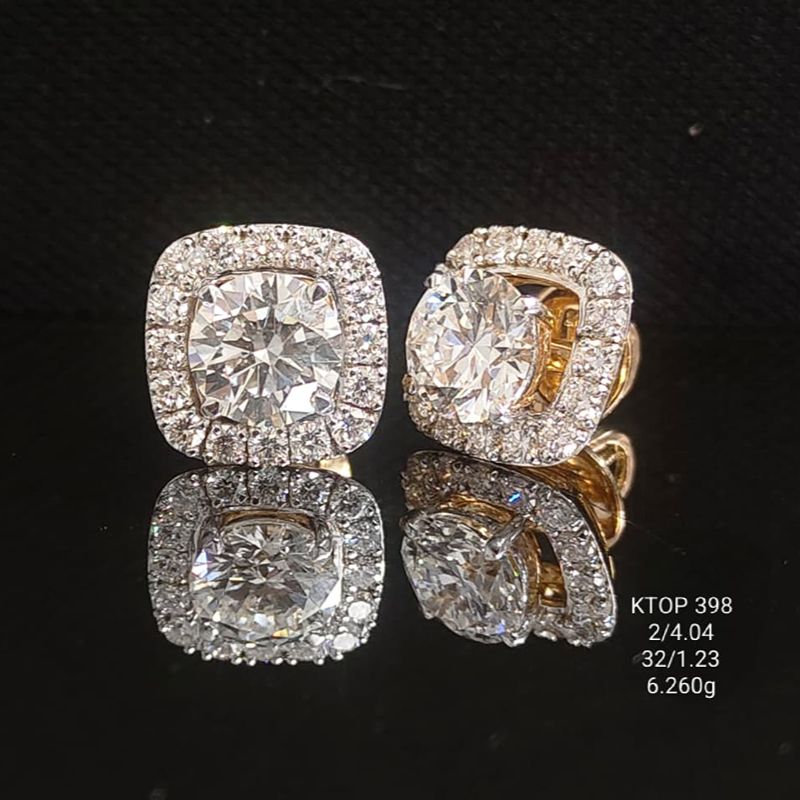 5.27Ct Earings18k