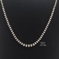 9.14Ct of Oval Necklace with the Purity of 18K