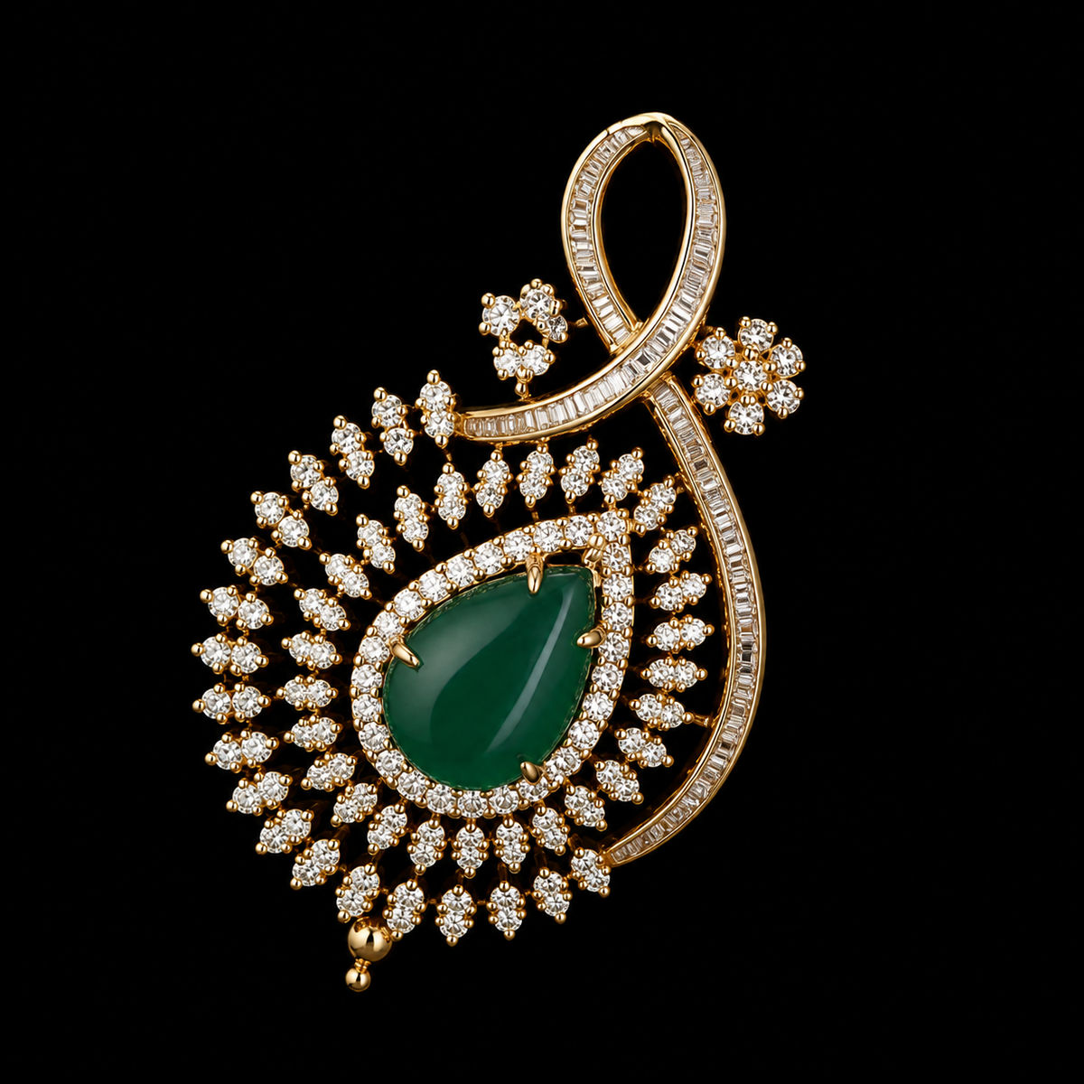 8.14Ct of Locket With the Purity of 18K