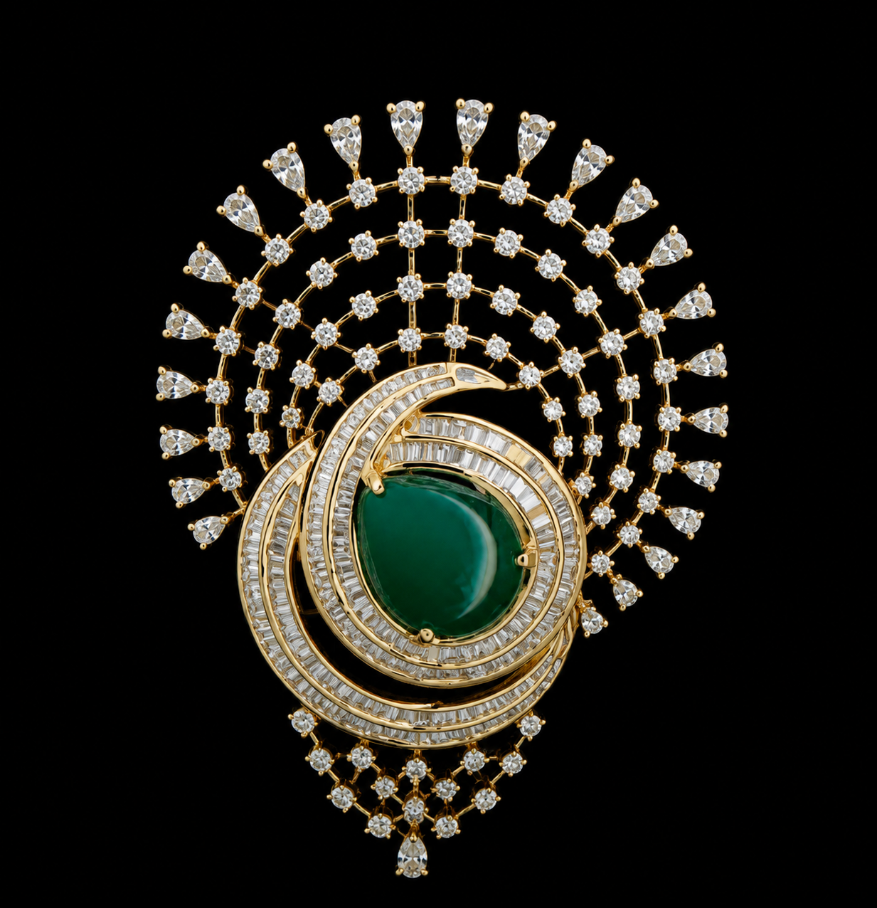 12.41Ct of Locket With the Purity of 18K