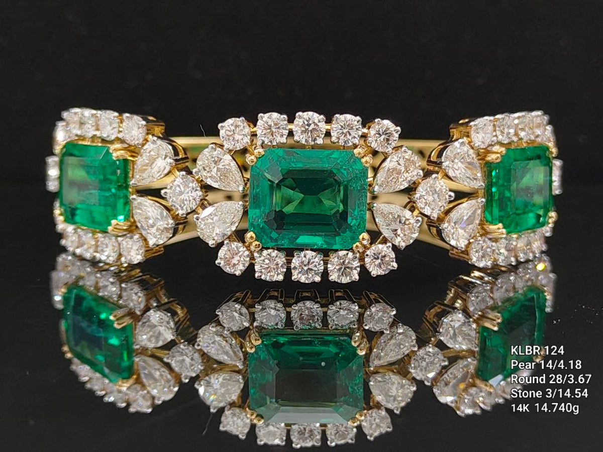 7.85 Ct Lab Grown Diamond Bangle Bracelet