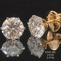 6.13 Ct of TOPS of Solitaire Round Shaped Diamond  18K