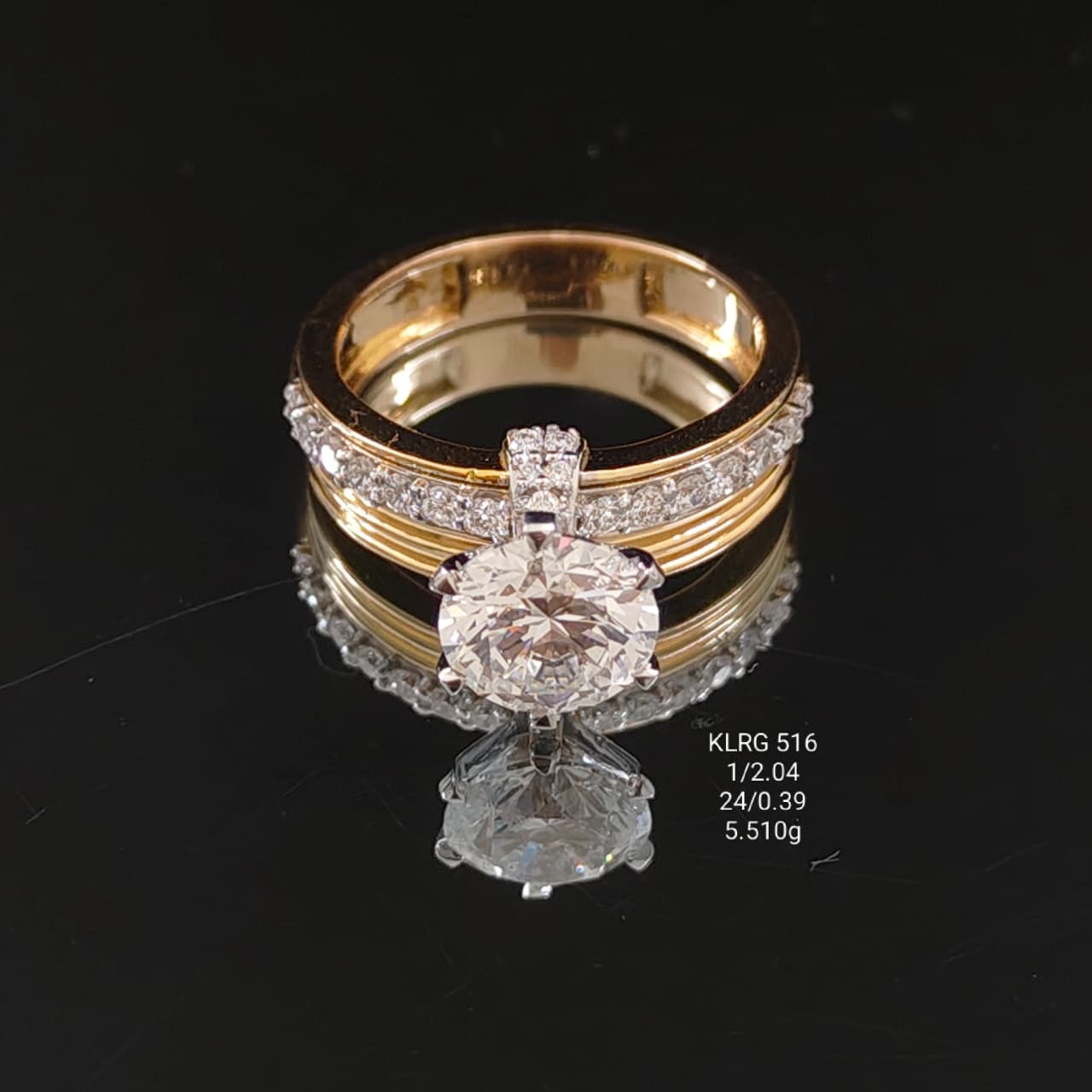 2.430Ct of Ring With The Purity of 18K