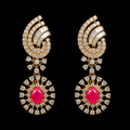 7.06Ct of Locket Earring With the Purity of 18K