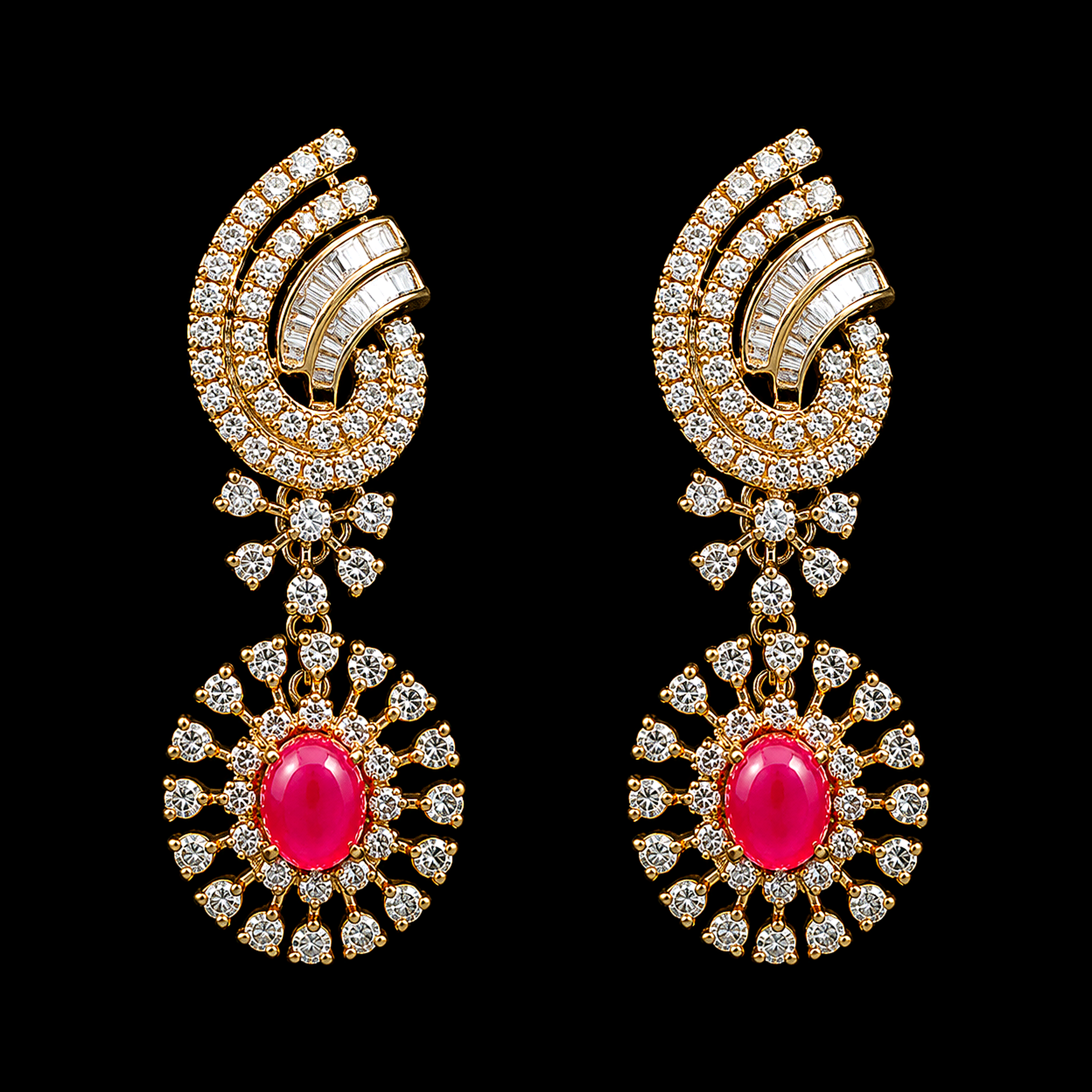 7.06Ct of Locket Earring With the Purity of 18K