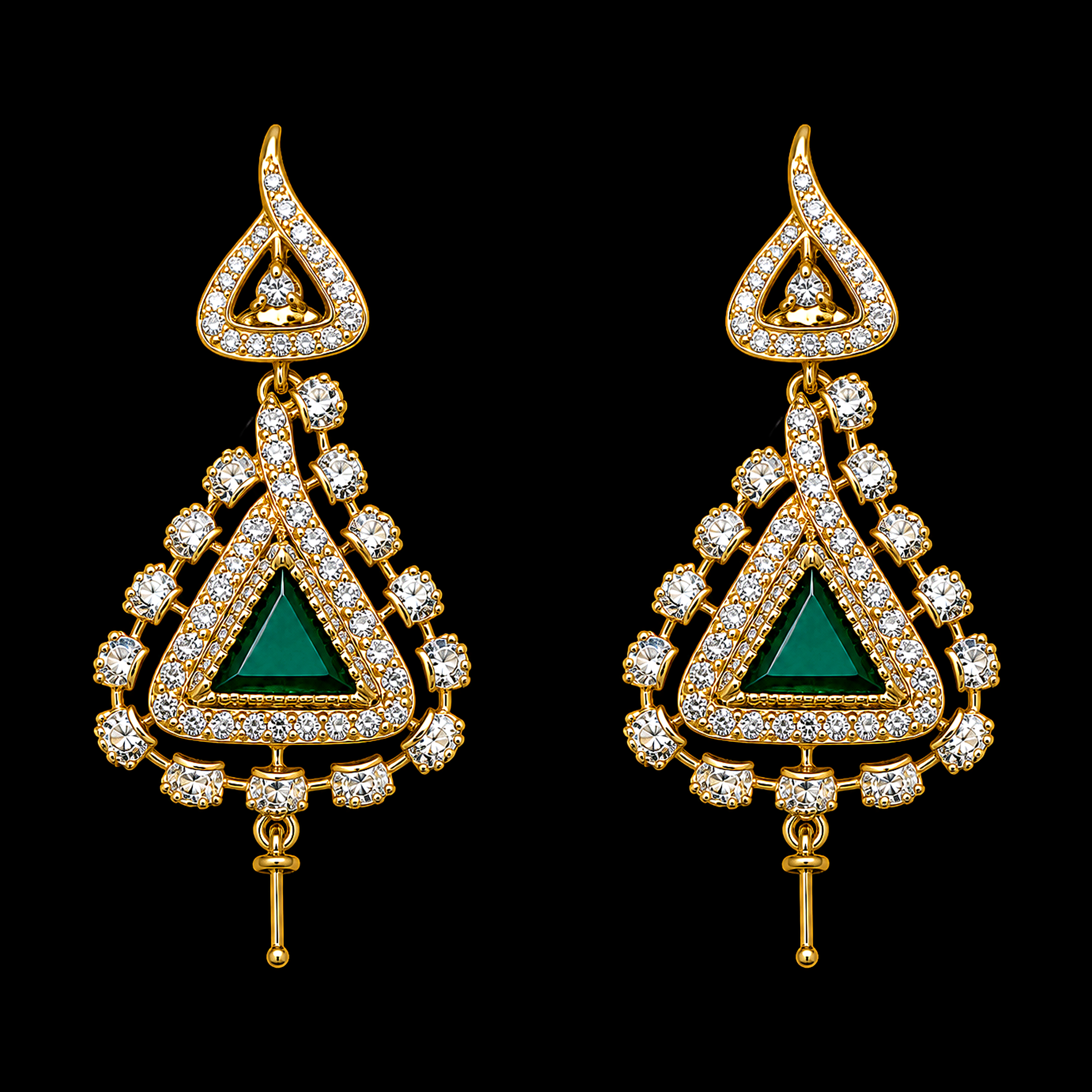 8.06Ct of Locket Earring With the Purity of 18K
