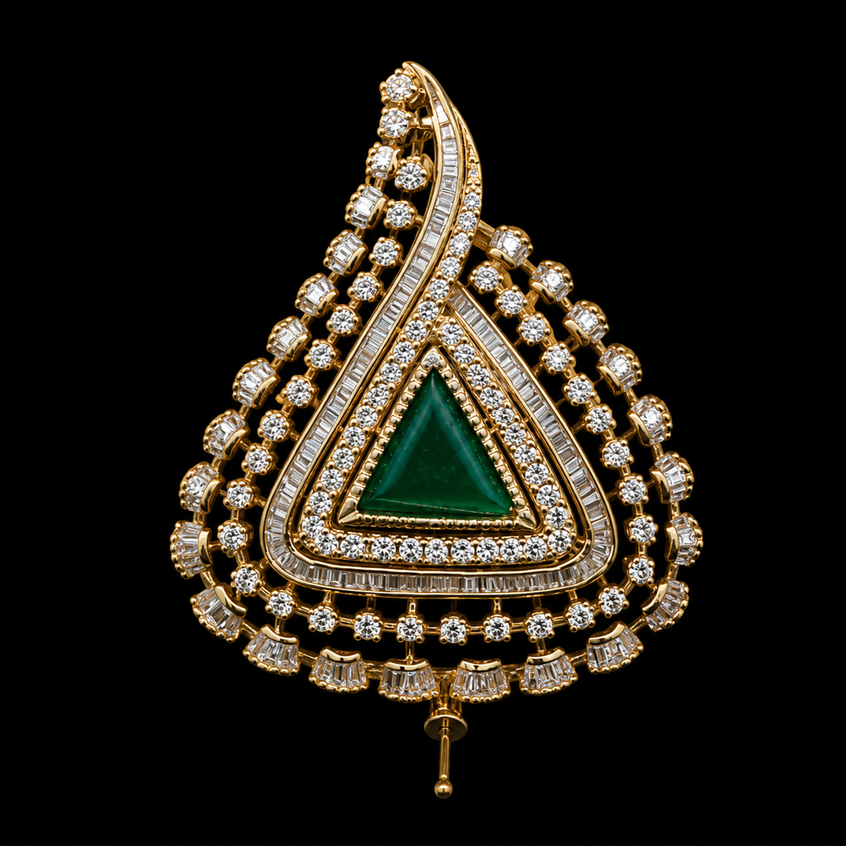 12.65Ct of Locket With the Purity of 18K