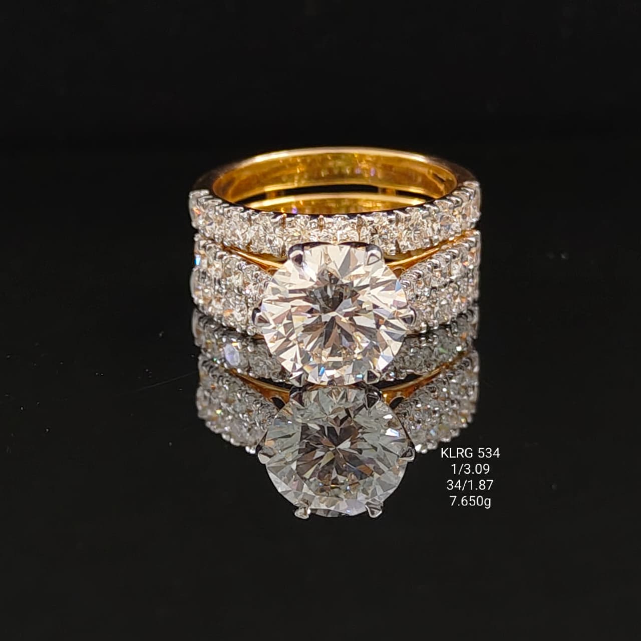 4.96Ct of Rings With the Purity of 18K