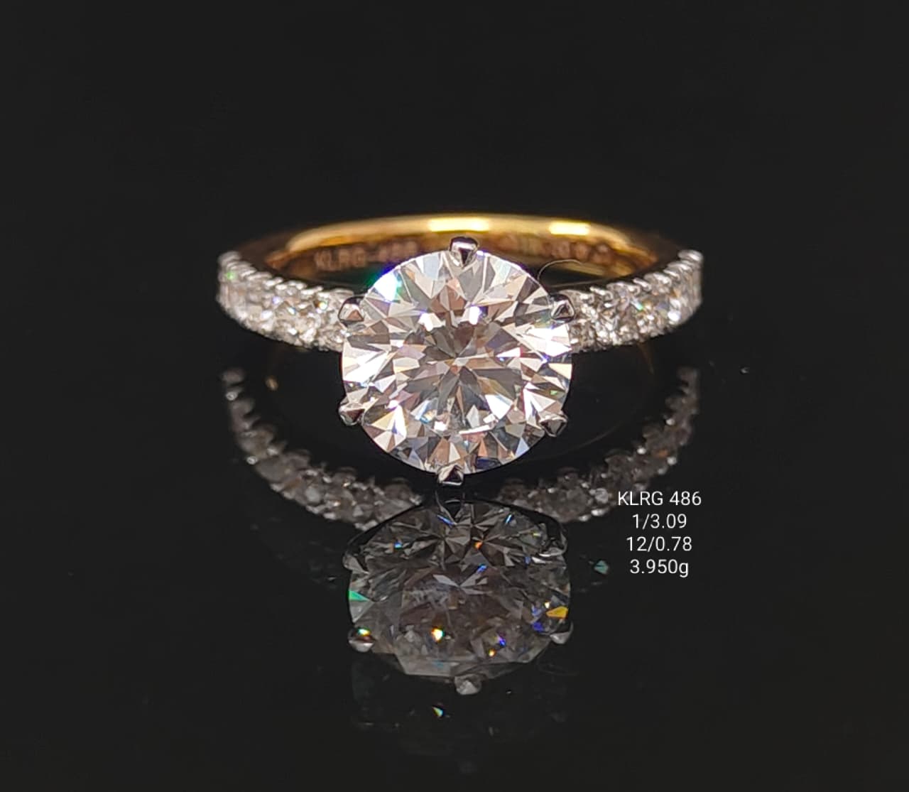 3.87Ct of Ring With Purity of 18K