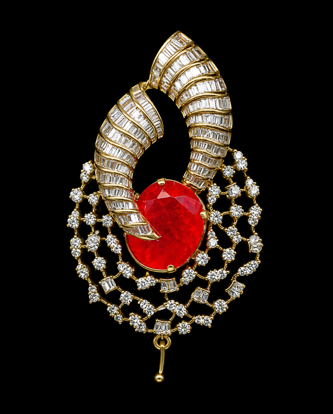11.34Ct of Locket With the Purity of 18K