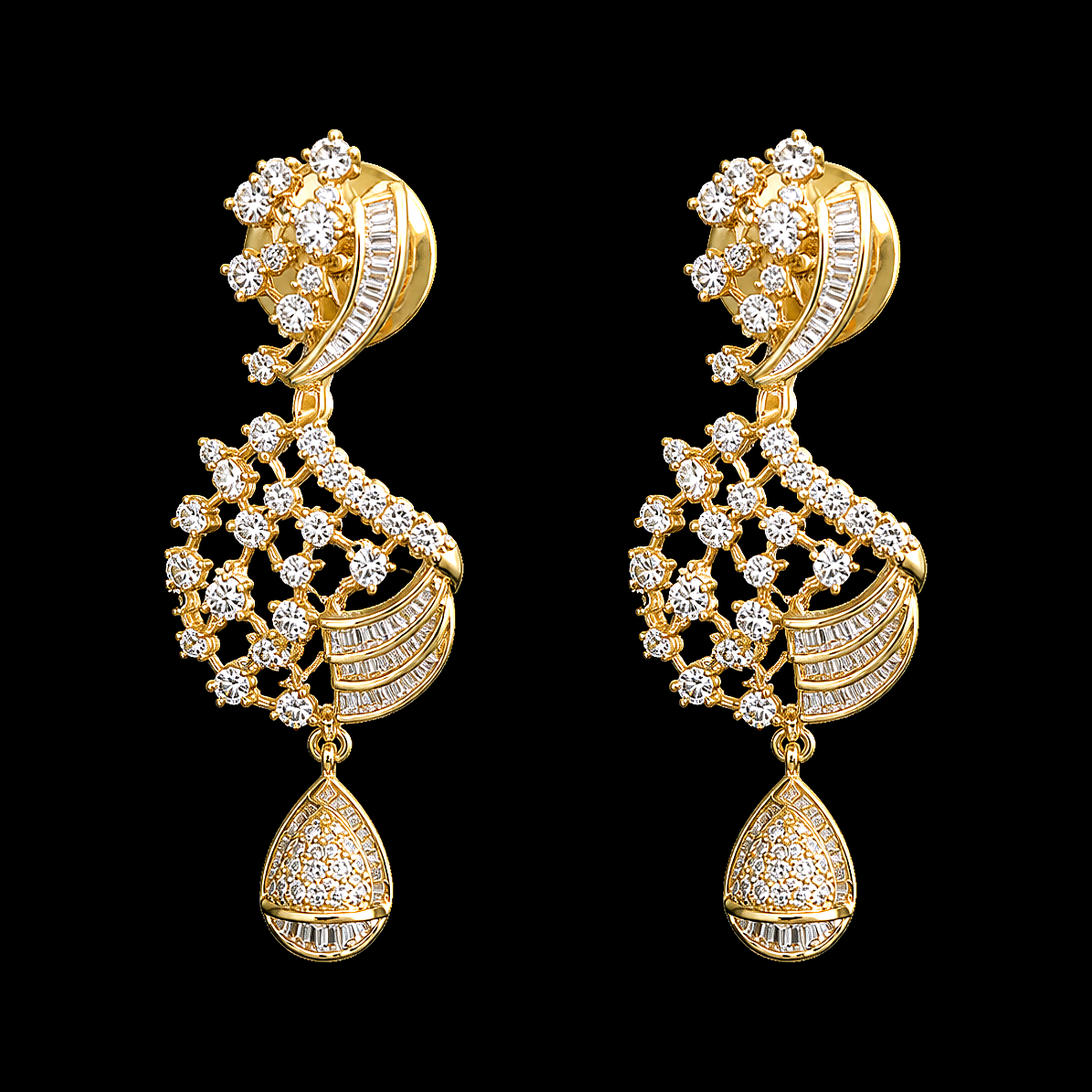2.47Ct of Locket Earring With the Purity of 18K