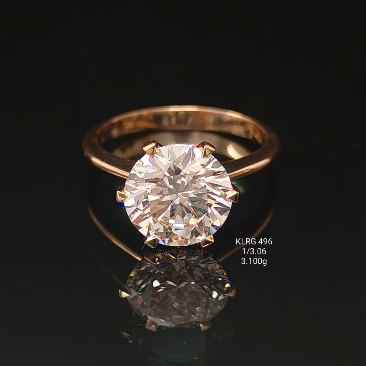 3.06Ct of Ring With Purity of 18K
