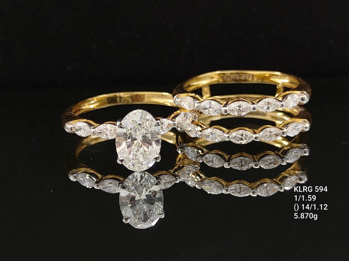 2.71Ct of Ring with the Purity of 18K