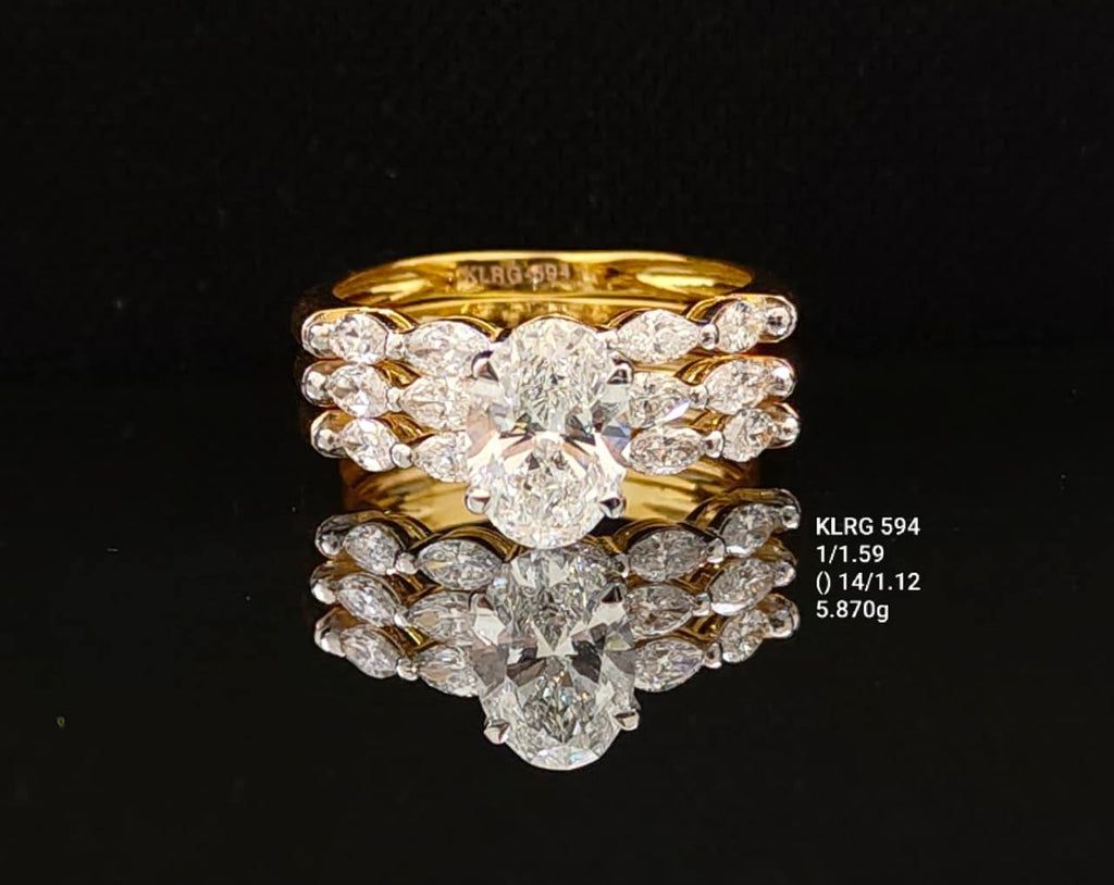2.71Ct of Ring with the Purity of 18K