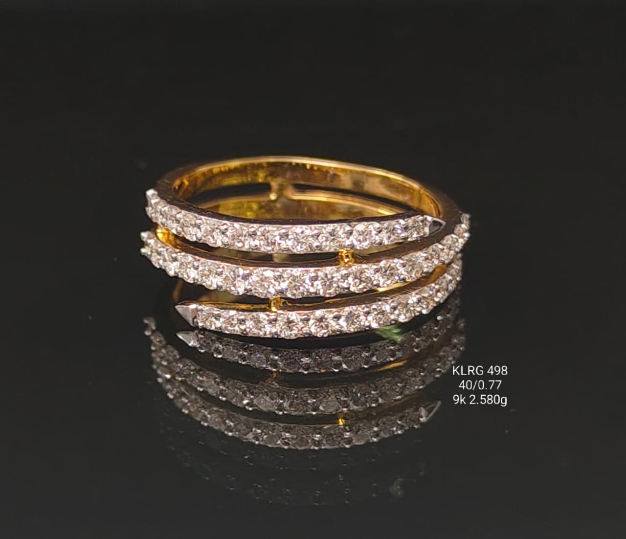 0.77Ct of Ring With Purity of 9K
