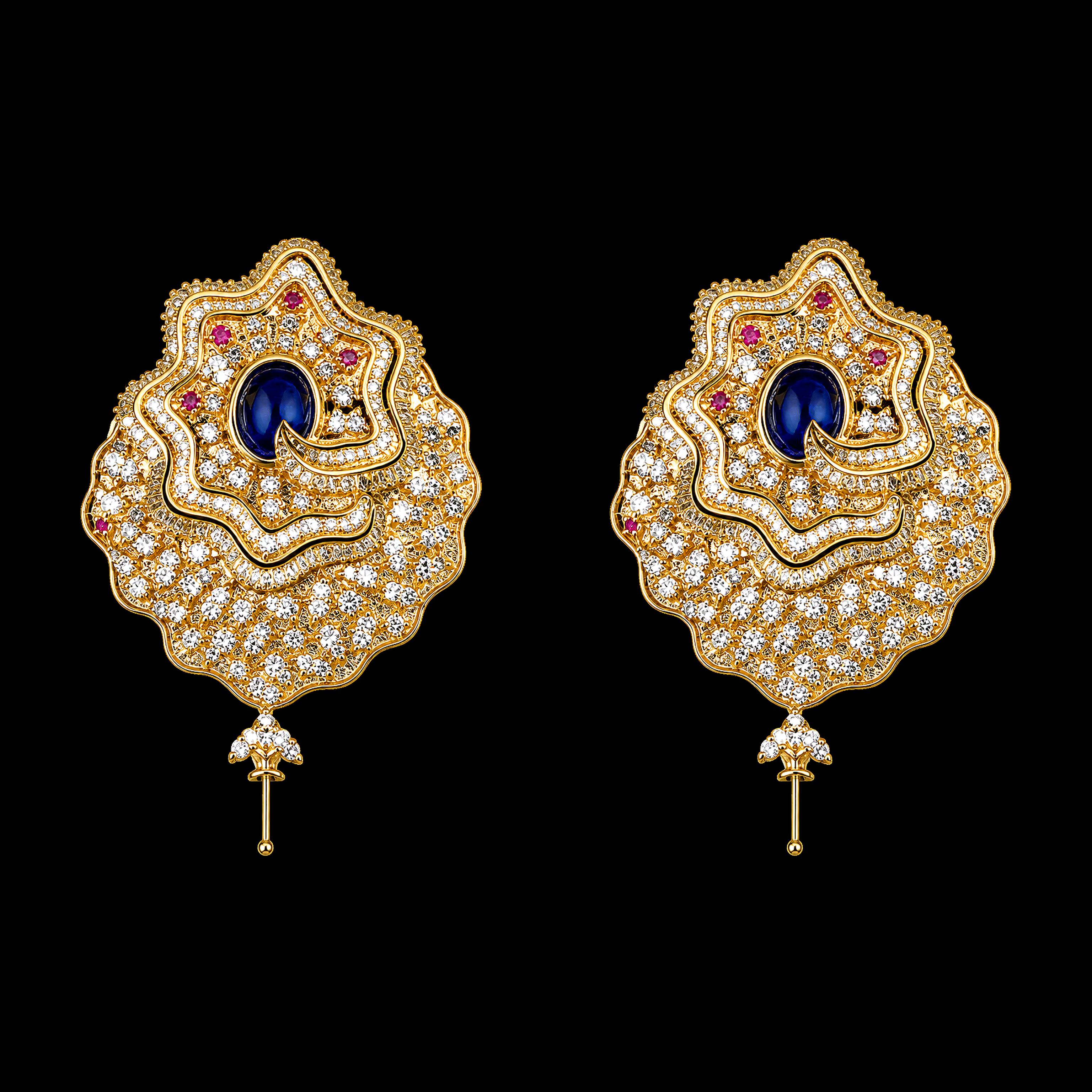 6.03Ct of Locket Earring With the Purity of 18K