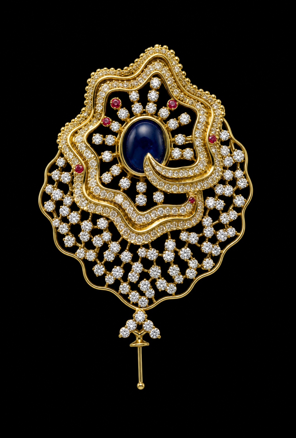 10.96Ct of Locket With the Purity of 18K