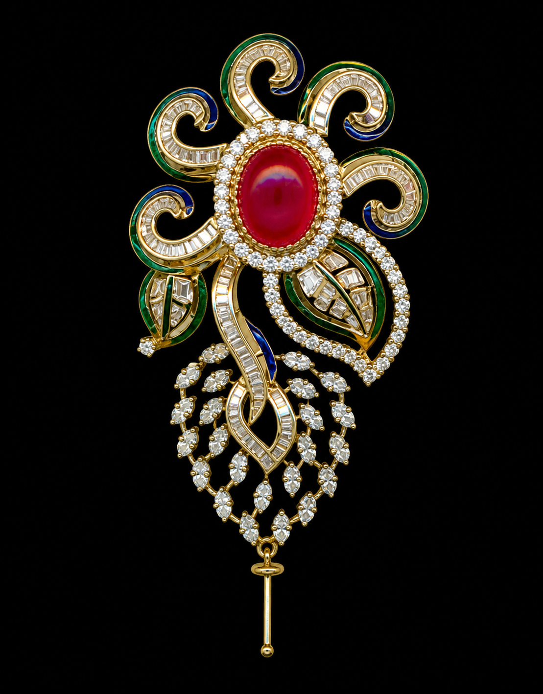 7.49Ct of Locket With the Purity of 18K