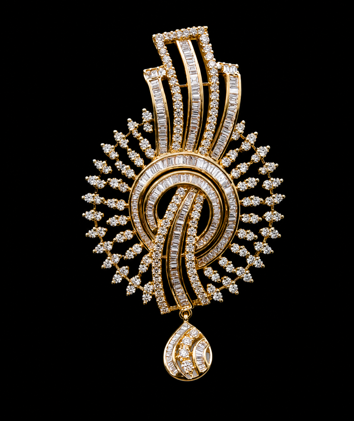 3.09Ct of Locket With the Purity of 18K