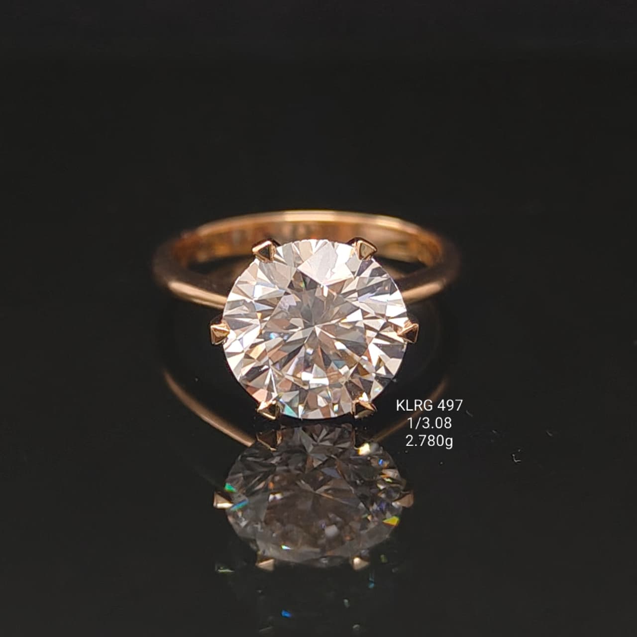 3.08Ct of Ring With Purity of 18K