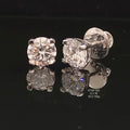 1.9Ct of Earrings Made in Silver